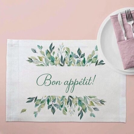 Portapiatto personalizzato con scritta - Buon appetito!