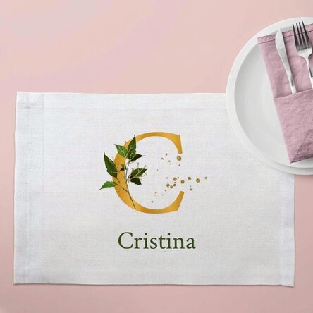 Portapiatto personalizzato con scritta - Oro
