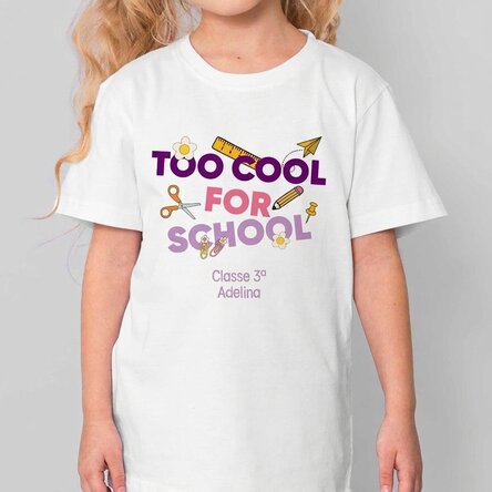 Maglietta in cotone per bambini personalizzata con messaggio - Cool