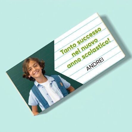 Cioccolato personalizzato con un messaggio e una foto - Succes