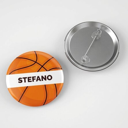 Spilla personalizzata con nome - Pallacanestro