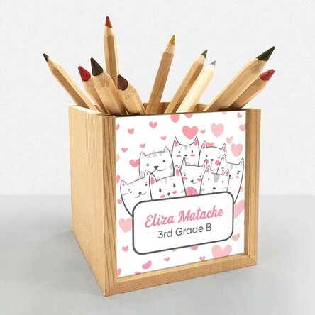 Portamatite personalizzato con messaggio - Kitty