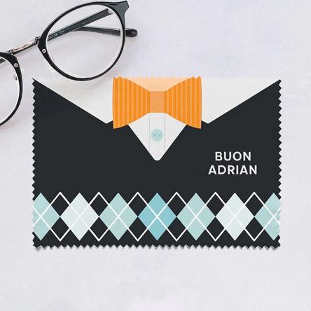 Panno personalizzato per la pulizia di schermi e occhiali - Bunic