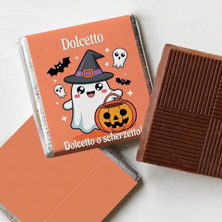 Mini cioccolatino personalizzato con nome - Halloween