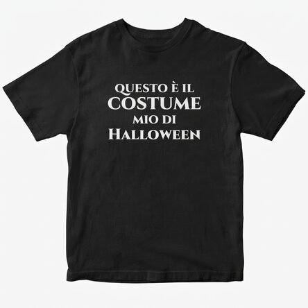 Maglietta in cotone personalizzata con scritta - Halloween