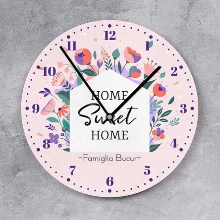 Orologio personalizzato con scritta - Flowers