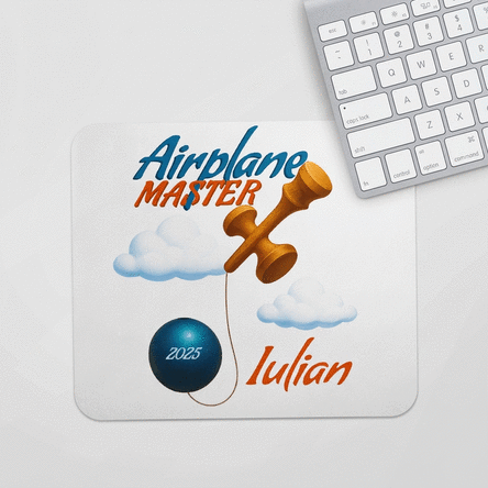 Tappetino per mouse personalizzato con scritta - Airplane Master