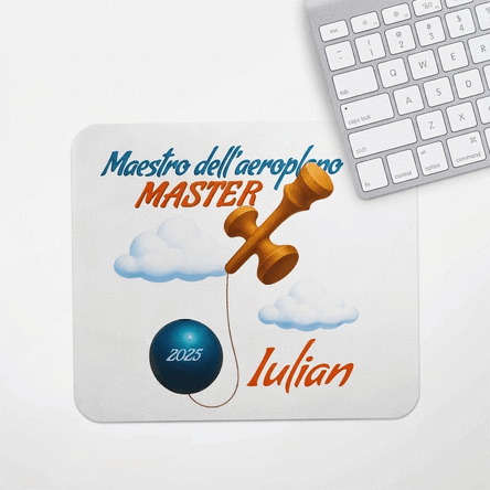 Tappetino per mouse personalizzato con scritta - Airplane Master