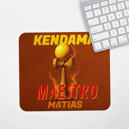 Tappetino per mouse personalizzato con scritta - Kendama Master
