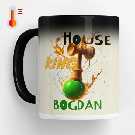 Tazza termosensibile personalizzata con testo - Lighthouse King