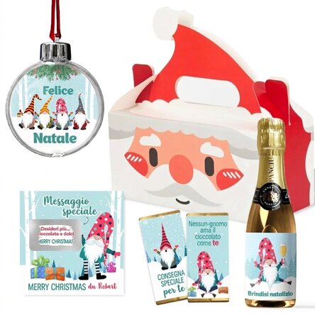 Set regalo con biglietto personalizzato - Let it snow