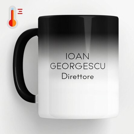 Tazza termosensibile personalizzata con messaggio - Milionar