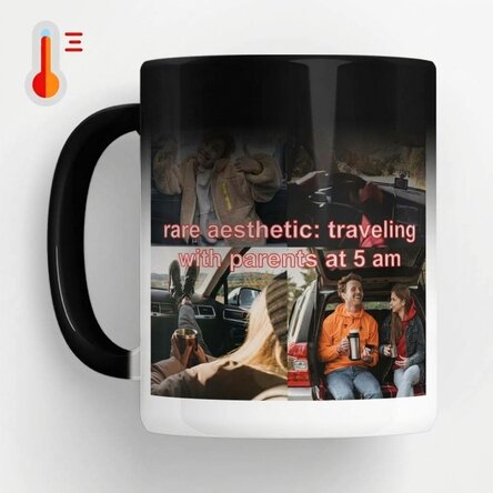 Tazza termosensibile personalizzata con foto e testo - Rare aestethic