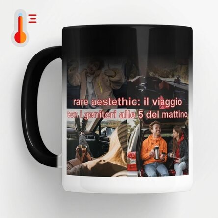 Tazza termosensibile personalizzata con foto e testo - Rare aestethic