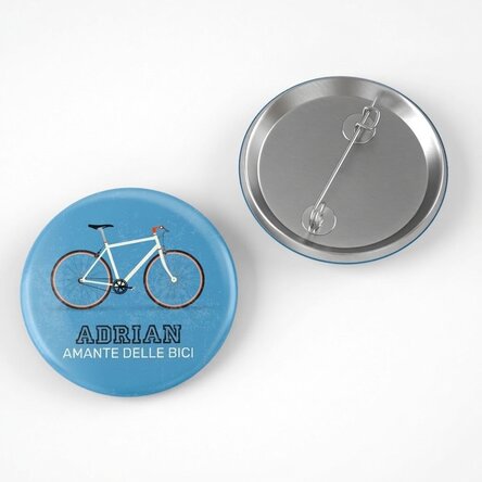 Spilla personalizzata con scritta - Bike lover