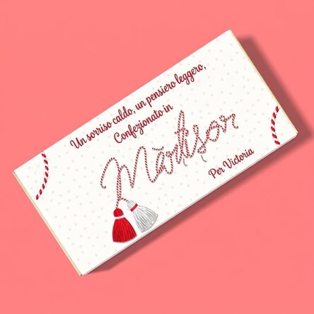 Cioccolato personalizzato con messaggio