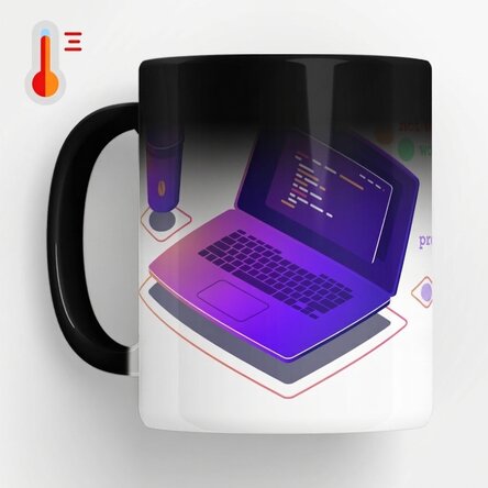 Tazza termosensibile personalizzata con testo - Programmazione