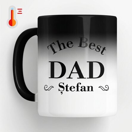 Tazza termosensibile personalizzata con scritta - Il miglior papà