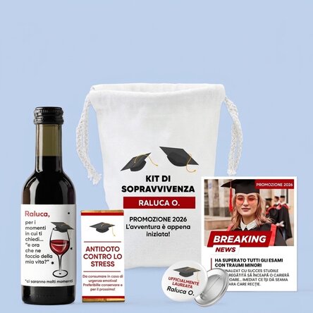 Set regalo - Kit di sopravvivenza per neolaureati