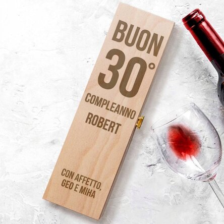 Scatola per vino personalizzata - HAPPY BIRTHDAY