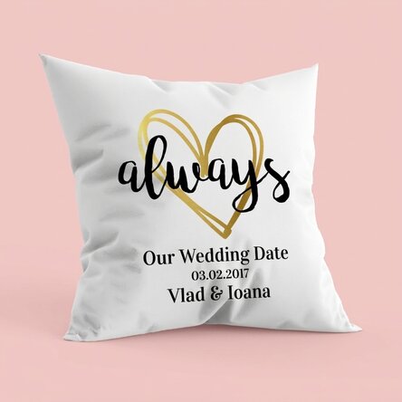 Cuscino personalizzato per coppie - always