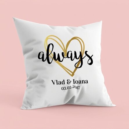 Cuscino personalizzato per coppie - always