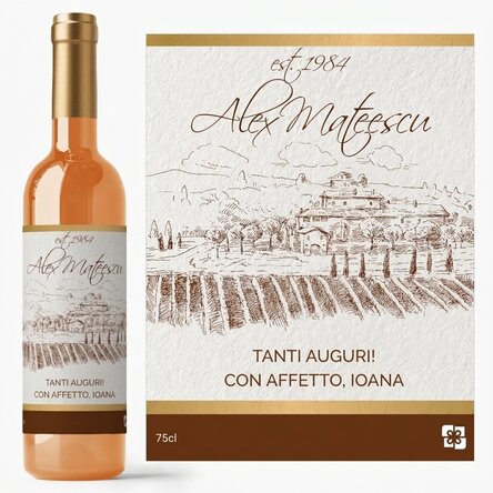 Vino personalizzato - annata premium