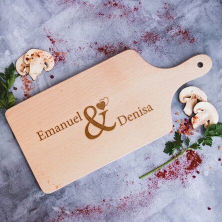 Tagliere personalizzato - Nomi di coppia