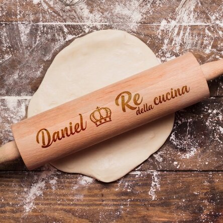 Mestolo in legno personalizzato - King of the Kitchen