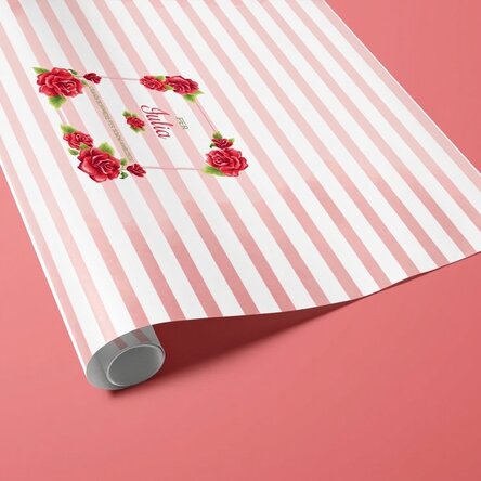 Carta da regalo personalizzata - motivo rose