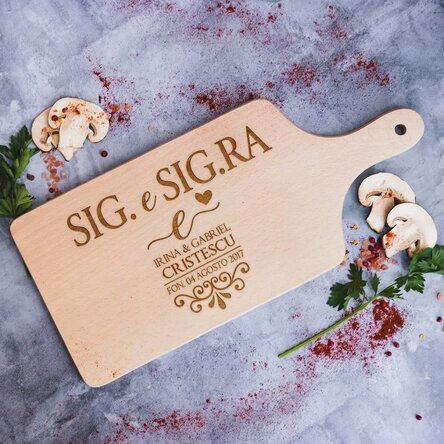 Tagliere personalizzato - Mr & Mrs
