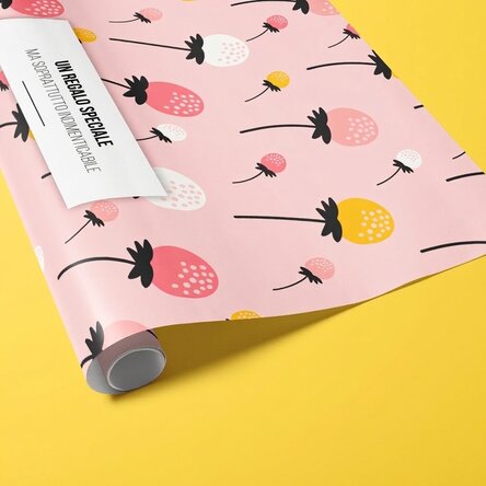 Carta da regalo personalizzata con testo - Autunno rosa