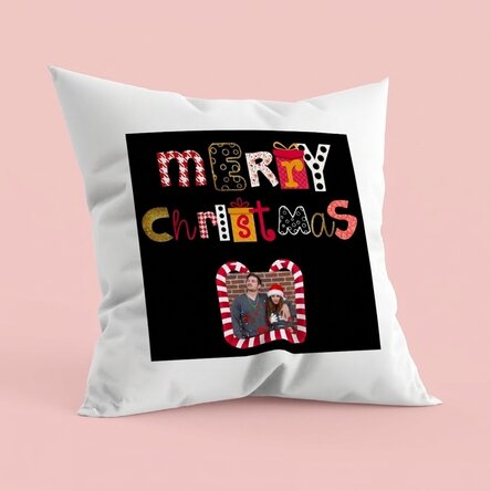 Cuscino personalizzato con foto - Buon Natale