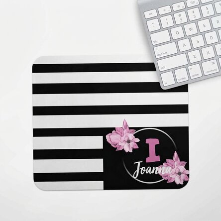 Tappetino per mouse personalizzato con iniziale e nome - Magnolia