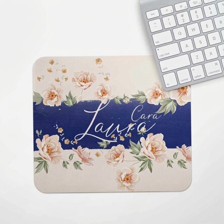 Tappetino per mouse personalizzato con testo - Watercolor