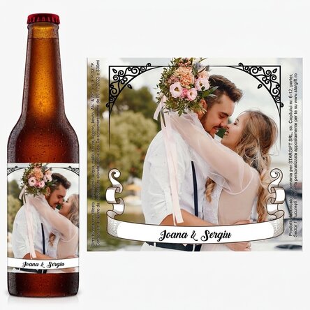 Birra personalizzata con foto e testo