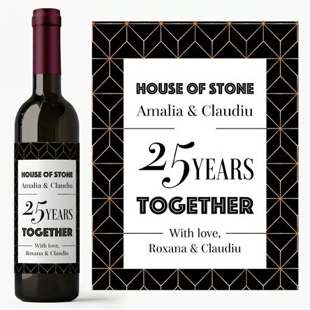 Vino personalizzato con dedica - Anniversario