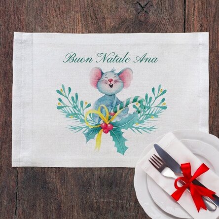Portapiatto personalizzato - Mice's Christmas
