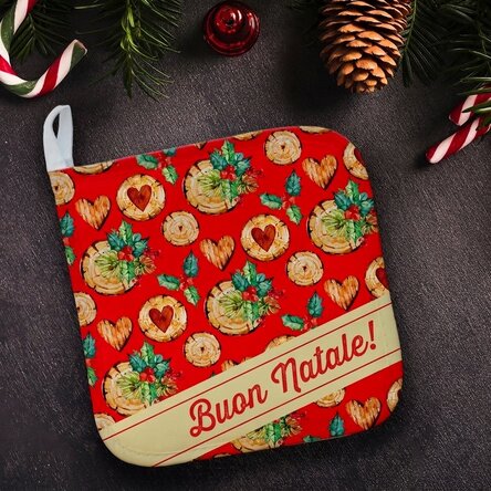 Supporto per pentole calde personalizzato con scritta - Mistletoe