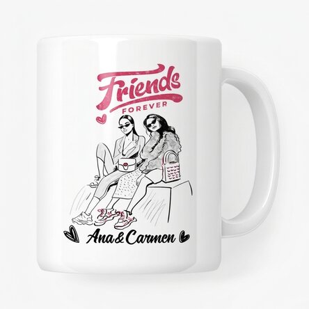 Tazza personalizzata con scritta - Migliori amici
