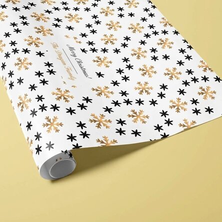 Carta da regalo personalizzata con testo incorniciato - Snowflakes
