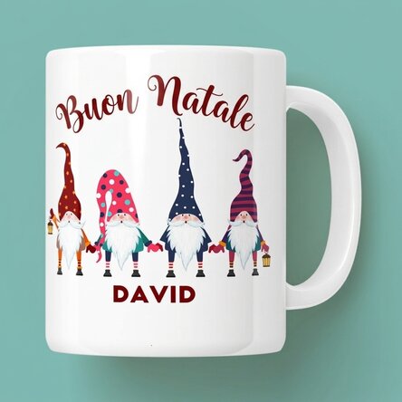 Tazza personalizzata con scritta - Santa is coming