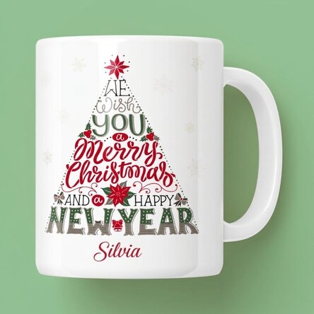 Tazza personalizzata con scritta - Buon anno nuovo