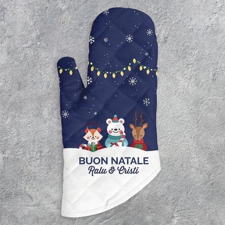 Guanto da cucina personalizzato con scritta - Christmas Night
