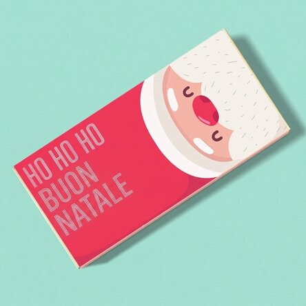 Cioccolato personalizzato con una scritta per Natale - Ho Ho Ho