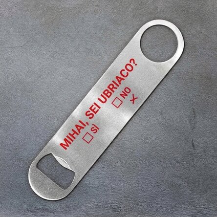 Apribottiglie personalizzato con scritta - Drunk?