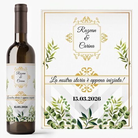 Vino personalizzato con dedica - La nostra storia