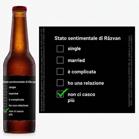 Birra personalizzata con scritta - Singola