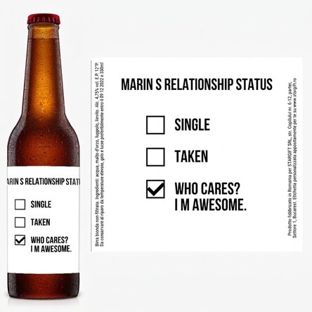Birra personalizzata con scritta - I'm awesome