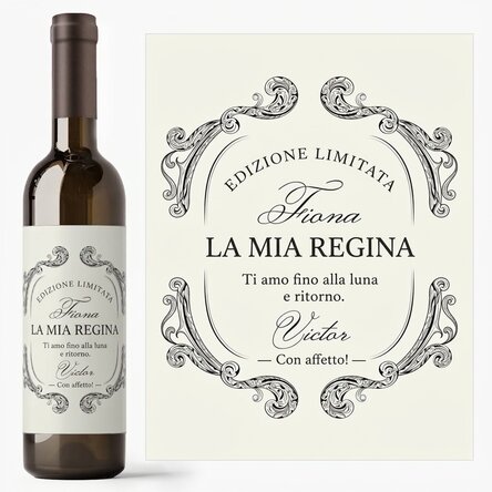 Vino personalizzato con scritta - Antique